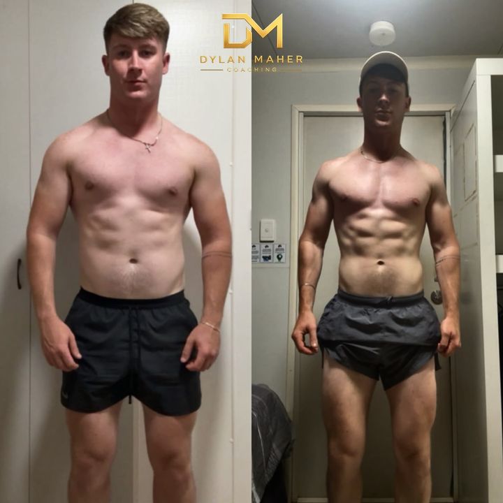 Ryan before and after, front view